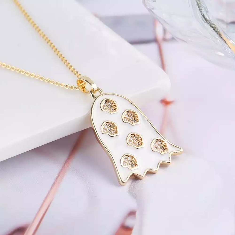 Ghost Pendant Necklace